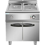 Kaupallinen Sähköinen Bain Marie Kaapilla 1xGN1/1 + 2xGN1/2 5kW 700mm Syvyys | Adexa HEB709A - Image 2
