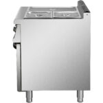 Kaupallinen Sähköinen Bain Marie Kaapilla 1xGN1/1 + 2xGN1/2 5kW 700mm Syvyys | Adexa HEB709A - Image 6