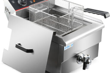 Kaupallinen Friteerauskeitin Yksiosainen Sähköinen 16 litraa 5 kW Työtason Poistoventtiili | Adexa HEF161V