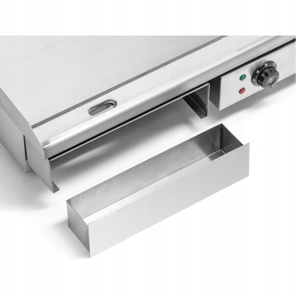Kaupallinen paistolevy sileä 730x470x240mm 4.4kW sähköinen | Adexa HEG820 - Image 2