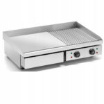 B-LUOKAN Ammattikäyttöinen Paistopinta Sileä/Urainen 730x470x240mm 4.4kW Sähkö | Adexa HEG822 B-LUOKAN