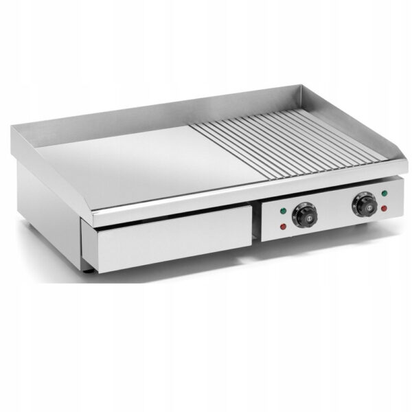B-LUOKAN Ammattikäyttöinen Paistopinta Sileä/Urainen 730x470x240mm 4.4kW Sähkö | Adexa HEG822 B-LUOKAN