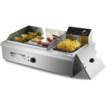 Kaupallinen Parila & Paistokombo 760x630x460mm 2.8+3kW Sähköinen | Adexa HEG908 - Image 2