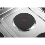 Teollinen sähköliesi 6 keittolevyllä ja sähköuunilla 15,6kW+4,8kW | Adexa HRQ962A - Image 4