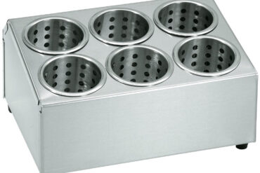 Kaupallinen aterinkori pidike 6-reikäinen ruostumaton teräs | Adexa KFB06B