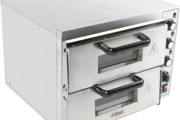 Sähköinen pizzauuni 2 kammiolla 410x420mm | Adexa MLP2ST