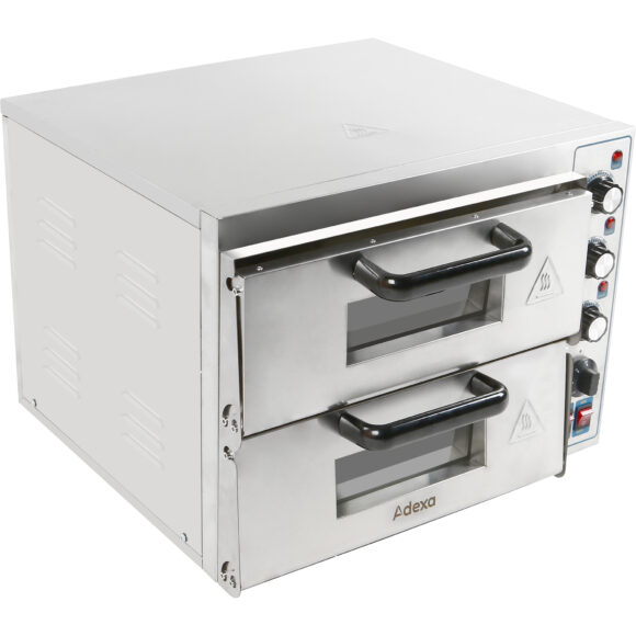 Sähköinen Pizzauuni 2 Kammiota 410x420mm | Adexa MLP2ST