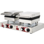 Kaupallinen vohvelirauta Kaksinkertainen nelikulmainen belgialainen | Adexa MLP801B2 - Image 6