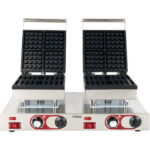 Kaupallinen vohvelirauta Kaksinkertainen nelikulmainen belgialainen | Adexa MLP801B2 - Image 4