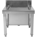 Siivousmopin allas & altaan ruostumaton teräs 500x500x550mm | Adexa MS5050 - Image 8