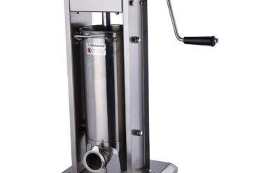 Kaupallinen 3 litran ruostumattomasta teräksestä valmistettu pystysuora makkarapursotin | Adexa MX022V3L