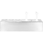 Kaupallinen Twin 3 litran pumppuannostelija ja 3x1,1 litran altaat | Adexa NHGN16B - Image 5