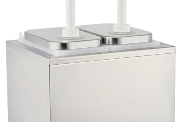 Kaupallinen Mausteen/Kastikkeen Pumppuantaja 2x2 litraa Ruostumaton Teräs | Adexa NHP002