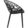 Bistro Ruokailutuoli Muovi Musta Sisä- & Ulkotiloihin | Adexa WW030BLACK - Image 2