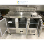 Jäähdytetty valmistelupöytä 3 ovea Voileipäpäällinen 8xGN1/6 | Adexa P33 - Image 3