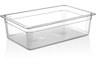 Polykarbonaattinen Gastronorm-astia GN1/1 Syvyys 150mm Kirkas | Adexa P8116