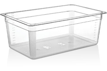 Polykarbonaatti Gastronorm-astia GN1/1 Syvyys 200mm Läpinäkyvä | Adexa P8118