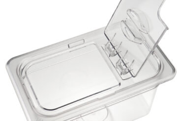 Polykarbonaatti Gastronorm-astian kansi kääntökannella GN1/4 | Adexa P814LF