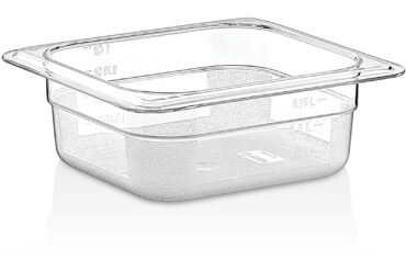 Polykarbonaatti Gastronorm-astia GN1/6 Syvyys 65mm Läpinäkyvä | Adexa P8162