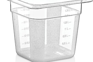 Polykarbonaatti Gastronorm-astia GN1/6 Syvyys 150mm Kirkas | Adexa P8166