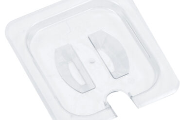 Polykarbonaattinen Gastronorm-astian Kansilevy Lusikkakololla GN1/6 | Adexa P816LN