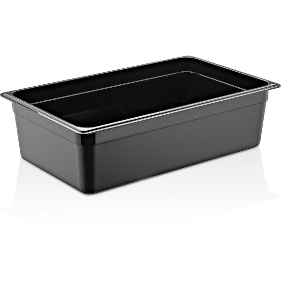 Polykarbonaatti Gastronorm-astia GN1/1 Syvyys 150mm Musta | Adexa PB8116