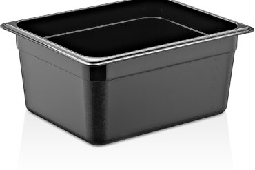 Polykarbonaattinen Gastronorm-astia GN1/2 Syvyys 150mm Musta | Adexa PB8126
