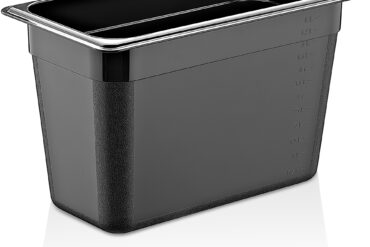 Polykarbonaatti Gastronormi-astia GN1/3 Syvyys 200 mm Musta | Adexa PB8138