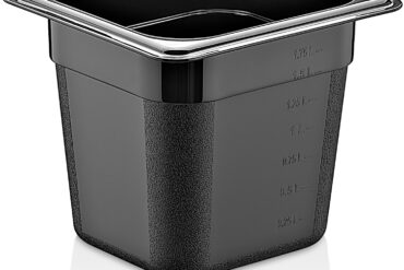 Polykarbonaatti Gastronorm-astia GN1/6 Syvyys 150mm Musta | Adexa PB8166