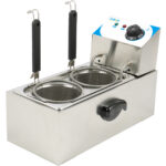 Kaupallinen sähkökäyttöinen pastankeitin, 2 koria, 4 litraa, pöytätaso | Adexa PCM4L