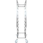 10-kerroksinen hylly-/taso-/peltikärry leveydelle 310–350 mm, peitetyt sivut, ruostumaton teräs | Adexa PT10P - Image 8