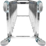 10-tasoinen hylly-/alusta-/pannukärry leveydelle 222-352 mm ruostumatonta terästä | Adexa PT10 - Image 5