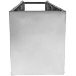 10-kerroksinen hylly-/taso-/peltikärry leveydelle 310–350 mm, peitetyt sivut, ruostumaton teräs | Adexa PT10P - Image 6