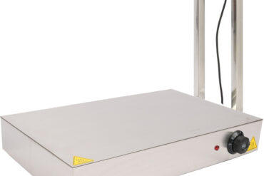 Kaupallinen lämpenemistarjotin lämmityslampulla Ruostumaton teräs 500x500mm | Adexa PWE5050