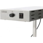 Kaupallinen lämpenemistarjotin lämmityslampulla Ruostumaton teräs 500x500mm | Adexa PWE5050 - Image 2