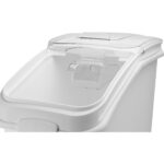 Siirrettävä ainesosasäiliö 120 litraa Läpinäkyvä kansi | Adexa QHID120 - Image 3