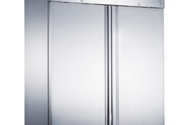 1200ltr Ammattilaisjääkaappi Ruostumaton teräs Pystymallinen kaappi Kaksiosainen GN2/1 Ilmastettu jäähdytys | Adexa R1200V