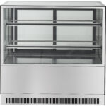 Kakkuvitriini 1800x730x1200mm 2 hyllyä Peili edessä LED | Adexa GN1800RF2 - Image 4