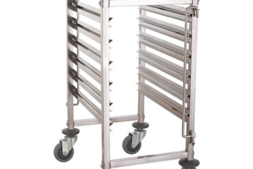 Hylly-/Tarjotin-/Pellikkärry Ruostumaton teräs Gastronorm GN1/1, 6 tasoa | Adexa RT1106