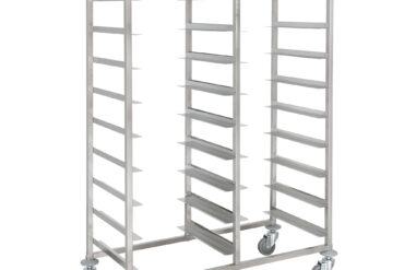 Kaupallinen Astianpesukoneen Koriteline Ruostumatonta Terästä 2x9 tasoa 1185x533x1700mm | Adexa RT5509D