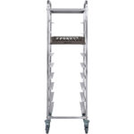 Ammattimainen astianpesukorin kärry ylähyllyllä ruostumatonta terästä 9 tasoa 550x510x1700mm | Adexa RT5509T - Image 2