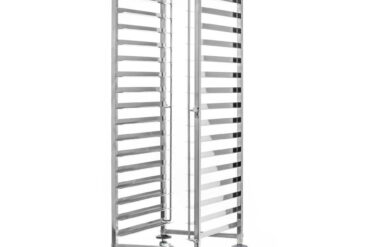 Levy/Tarjotin/Pannu Kärry Ruostumaton teräs Leipomo 600x400mm 15 tasoa 470x620x1700mm | Adexa RT6415