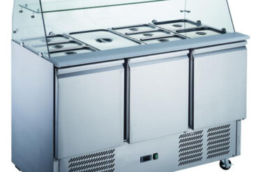 Kaupallinen Salaattikylmäkaappi Lasikansi 3 ovea | Adexa S93SQ