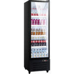 Näyttöpullojäähdytin, pystymallinen, yksittäinen ovi, 345 litraa, ilman yläpaneelia | Adexa SC380FB