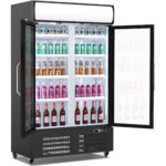 Näyttö Pullokylmiö Pystysuora Kaksiosainen Ovi 745 litraa Valaistu yläpaneeli | Adexa SC760FA - Image 2