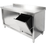 Kaupallinen kaappi oikealla puolella roskakori 1400x600x900mm | Adexa SCP60140BRBR