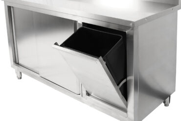 Kaupallinen kaappi oikealla puolella roskakori 1400x600x900mm | Adexa SCP60140BRBR