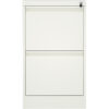 Ammattilainen metallinen arkistokaappi, 2 laatikkoa, 460x620x720 mm, valkoinen | Adexa SEDA2W - Image 4