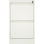 Ammattilainen metallinen arkistokaappi, 2 laatikkoa, 460x620x720 mm, valkoinen | Adexa SEDA2W - Image 4