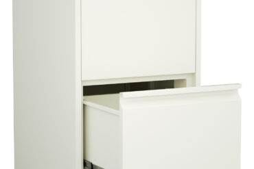 Ammattilainen metallinen arkistokaappi, 2 laatikkoa, 460x620x720 mm, valkoinen | Adexa SEDA2W